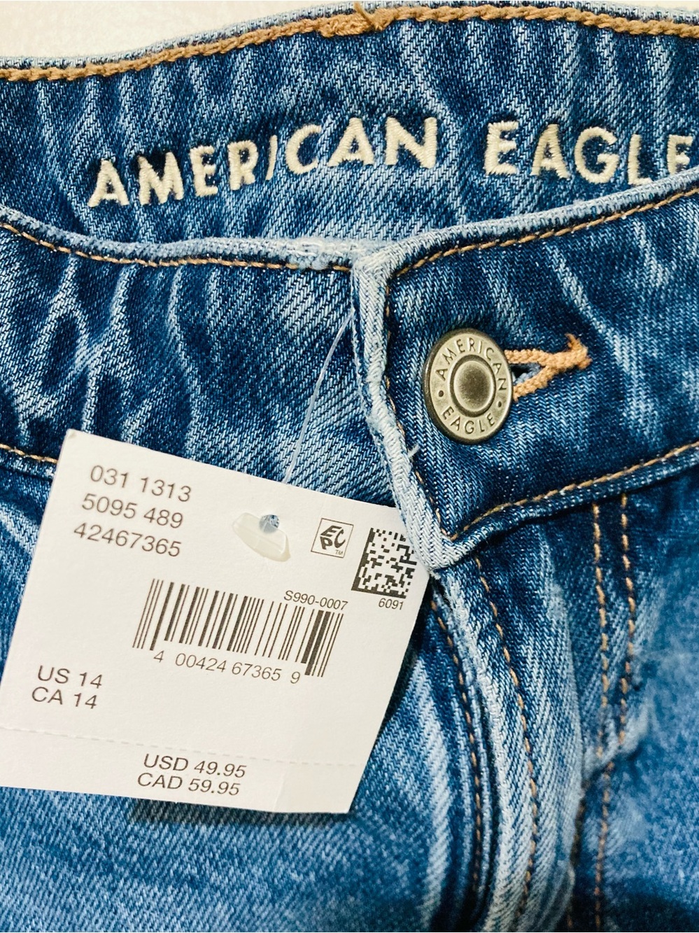 American Eagle Outfitters Blue Denim Mini Skirt